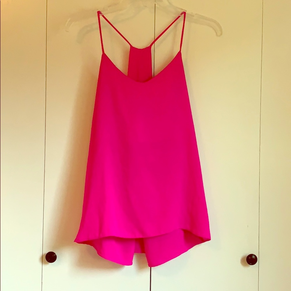 Hot pink tank